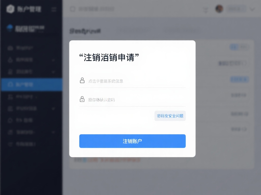 提交注销申请：在账户管理中，通常会有一个*“注销账